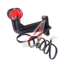 Фонарь габаритный правый 24V (рожок, красный/белый, колодка AMP) РУДЕНСК — 112.06.47-08