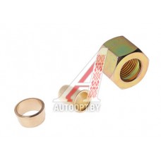 Ремкомплект трубки тормозной МАЗ.КАМАЗ металлической d=14мм (гайка.штуц.шайба)  РКМАЗ-ТТМ-d14/АТ-619