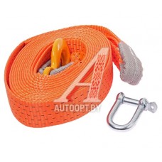 Трос буксировочный 7.5т 5м ленточный (крюк-крюк) СВАРКОМ — СВАРКОМ РБкк-5,0/5000