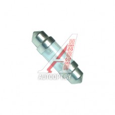 Лампа светодиодная 12V C10W SV8.5-8 двухцокольная 3 светодиода красная MEGAPOWER — 30432R