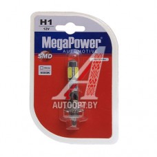 Лампа светодиодная 12V H1 P14.5s 6000K 5 светодиодов блистер (1шт.) MEGAPOWER — 80524бл