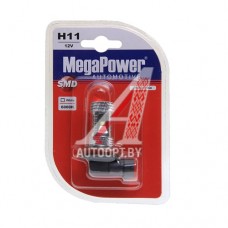 Лампа светодиодная 12V H11 PGJ19-2 6000K 5 светодиодов блистер (1шт.) MEGAPOWER — 80575бл