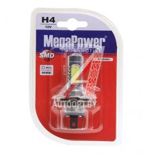 Лампа светодиодная 12V H4 P43t-38 6000K 5 светодиодов блистер (1шт.) MEGAPOWER — 80544бл