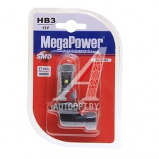 Лампа светодиодная 12V HB3 P20d 6000K блистер (1шт.) MEGAPOWER — 80585бл