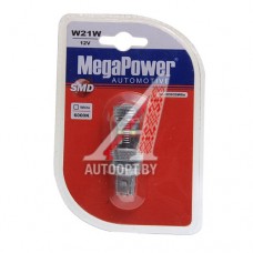 Лампа светодиодная 12V T20W BA9s 6000K 6 светодиодов блистер (1шт.) MEGAPOWER — 20393SWбл