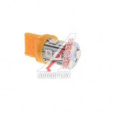 Лампа светодиодная 24V W21W W3x16d бесцокольная 13 светодиодов Yellow MEGAPOWER — 20384SY-24
