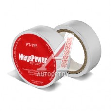 Изолента ПВХ белая 19ммх5м MEGAPOWER — PT-195W