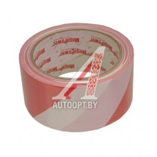 Скотч сигнальный 48ммх20м красный/белый MEGAPOWER — LT-RW
