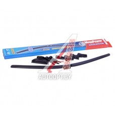 Щетка стеклоочистителя 550мм бескаркасная (7 адаптеров) Universal All Seasons MEGAPOWER — M-75022