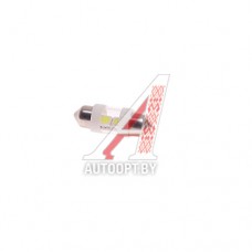 Лампа светодиодная 12V C10W SV8.5-8 31мм 6000K двухцокольная 2 светодиода MEGAPOWER — 85171W