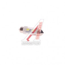 Лампа светодиодная 12V C10W SV8.5-8 36мм 6000K двухцокольная 2 светодиода MEGAPOWER — 85172W