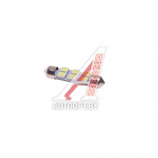 Лампа светодиодная 12V C10W SV8.5-8 41мм 6000K двухцокольная 6 светодиодов MEGAPOWER — 85182W