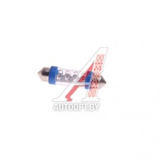 Лампа светодиодная 12V C10W SV8.5-8 41мм двухцокольная 8 светодиодов Blue MEGAPOWER — 85155B