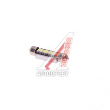 Лампа светодиодная 12V C5W SV8.5-8 6000K двухцокольная 4 светодиода с обманкой CANbus MEGAPOWER — 70232W