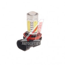 Лампа светодиодная 12V H11 PGJ19-2 6000K 5 светодиодов MEGAPOWER — 80574