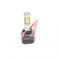 Лампа светодиодная 12V H27W/1 PG13 6000K 5 светодиодов MEGAPOWER — 80604