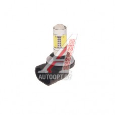 Лампа светодиодная 12V H27W/2 PGJ13 6000K 5 светодиодов MEGAPOWER — 80614
