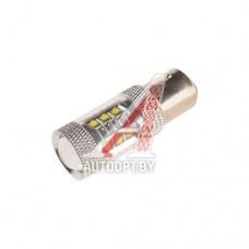 Лампа светодиодная 12V P21/5W BAY15d 6000K двухконтактная 16 светодиодов MEGAPOWER — 57304W