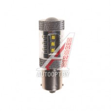 Лампа светодиодная 12V P21W BA15s 6000K 16 светодиодов MEGAPOWER — 56274W