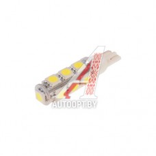 Лампа светодиодная 12V W5W T10W W2.1x9.5d 6000K бесцокольная 13 LED MEGAPOWER — 10811W