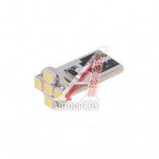 Лампа светодиодная 12V W5W T10W W2.1x9.5d 6000K бесцокольная 5 LED MEGAPOWER — 10611W