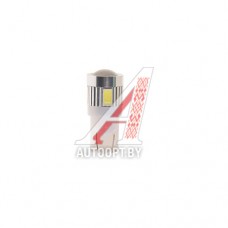 Лампа светодиодная 12V W5W T10W W2.1x9.5d 6000K бесцокольная 6 LED MEGAPOWER — 10814W