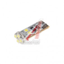 Лампа светодиодная 12V W5W T10W W2.1x9.5d 6000K бесцокольная 8 LED с обманкой CANbus MEGAPOWER — 70222W