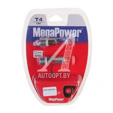 Лампа светодиодная 12V T4W BA9s 6000K блистер (2шт.) с тестером MEGAPOWER — 90134W-2блт