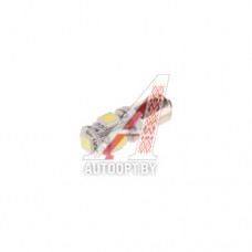 Лампа светодиодная 12V T4W BA9s 6000K 5 светодиодов MEGAPOWER — 90125W