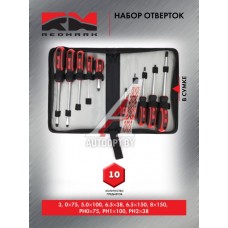 Набор отверток 10 предметов в сумке "RedMark"  RM80800